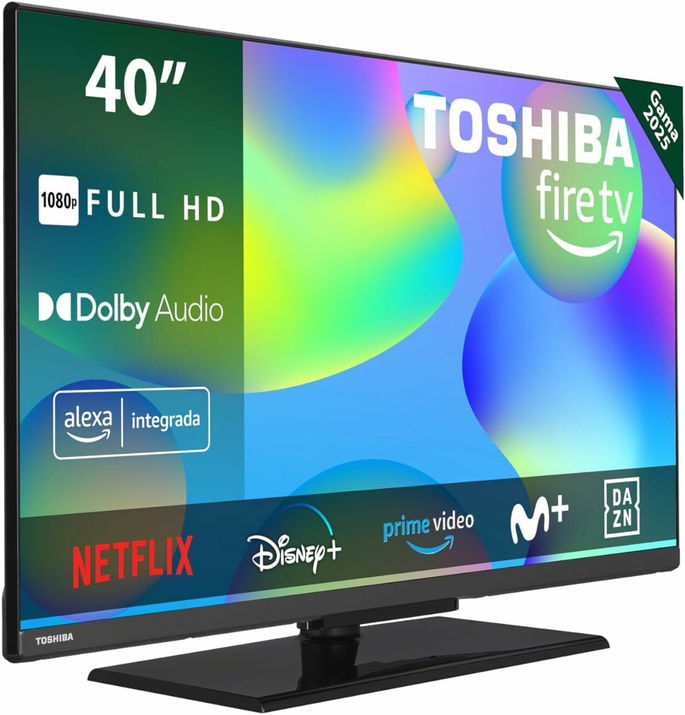 Toshiba 40LF3F63DAE Full HD Smart Fire TV 40 polegadas (1920 x 1080, HDR10, controlo de voz Alexa, Bluetooth, Airplay)