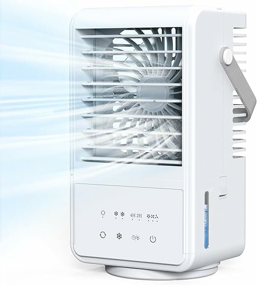 Ar condicionado portátil, refrigerador de ar silencioso ar