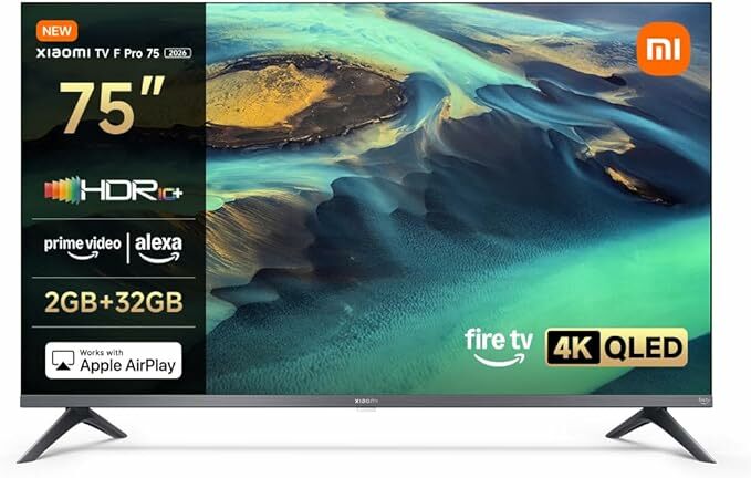 XIAOMI TV F Pro  75 polegadas (190 cm), 4K UHD QLED, Smart TV