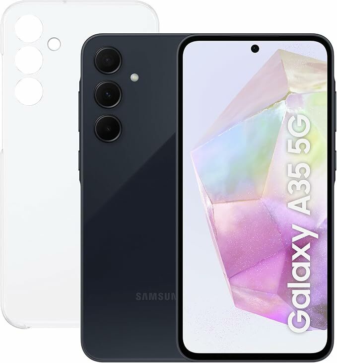 Samsung Galaxy A35 5G 128GB capa transparente - telemóvel Android, smartphone livre, 6 GB RAM,