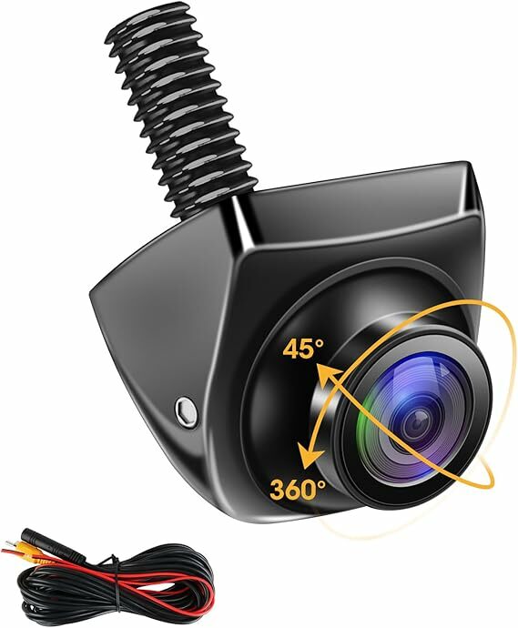 Jansite Câmara atrás do carro, ajustável AHD 1080P câmara traseira para carro