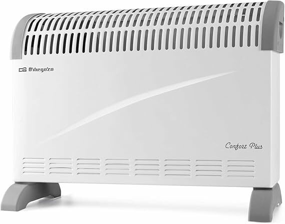 Orbegozo CV 2300 A Convetor, 3 níveis de potência, proteção contra sobreaquecimento, termostato regulável, pegas de transporte, 2000 W