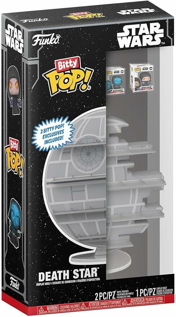 Funko Bitty Pop! Display: Star Wars - Death Star - Imperor Palpatine™ and Darth Vader™