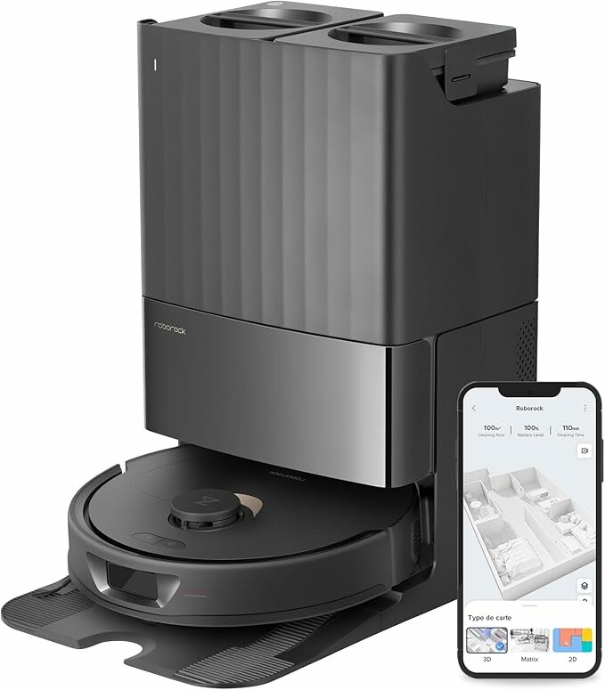 roborock Qrevo Robot Aspirador e limpa-chão, funções automáticas de esvaziamento