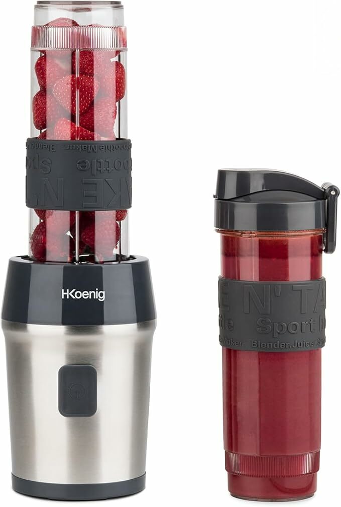 H.Koenig Mini batedeira Smoothie maker compacto 570 ml
