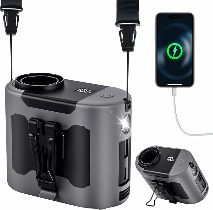 POPERFUN Ventoinha portátil de 14800 mAh