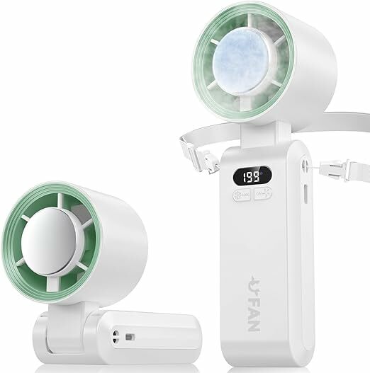 Mini ventilador de mão, função de refrigeração