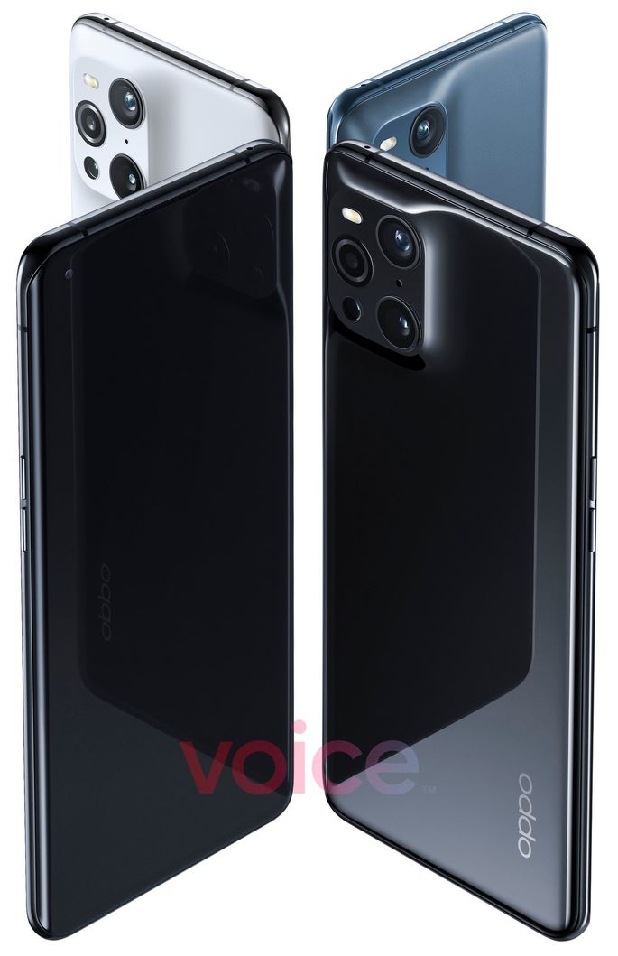 Renders do Oppo Find X3 Pro. Crédito: Evan Blass