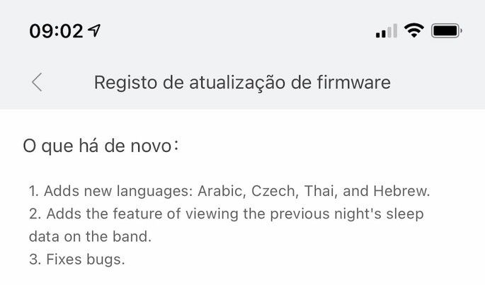 As novidades da última versão de firmware da Xiaomi Mi Band 6