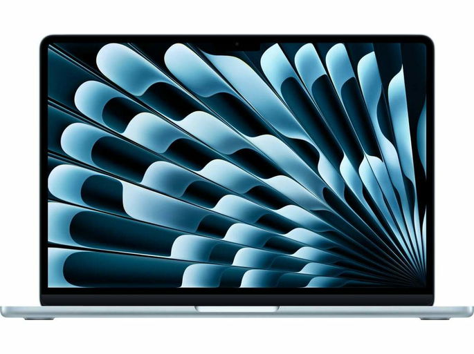 MacBook Air APPLE Azul Céu (13.6'' - Apple M4 10-Core - RAM: 16 GB - 256 GB SSD - 8-Core)