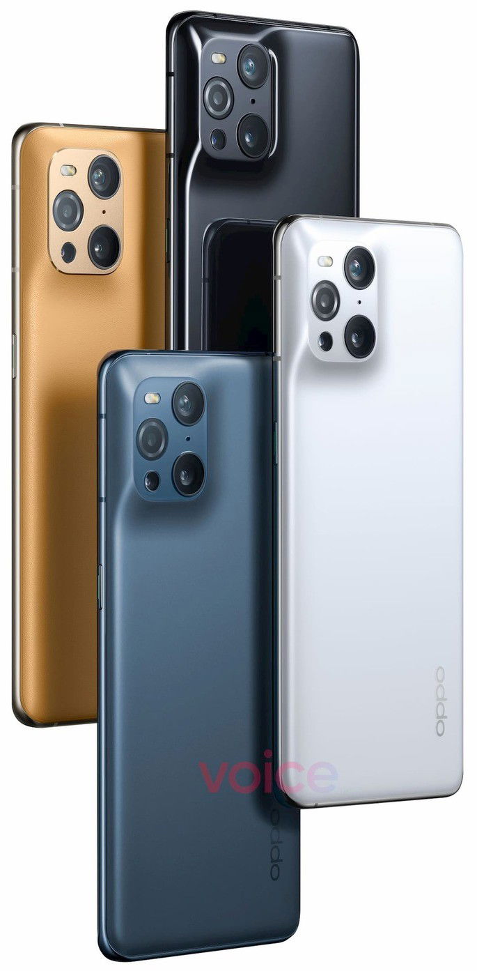 Renderização do Oppo Find X3 Pro. Crédito: Evan Blass
