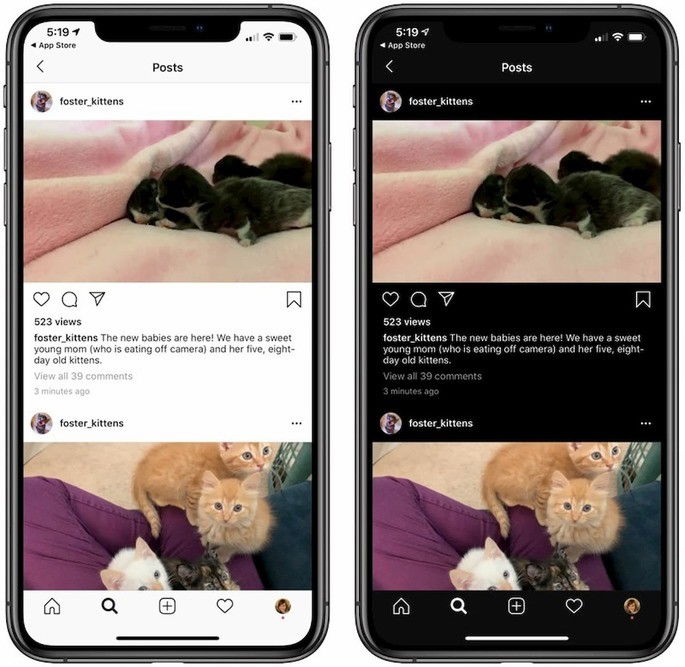 instagram dark mode