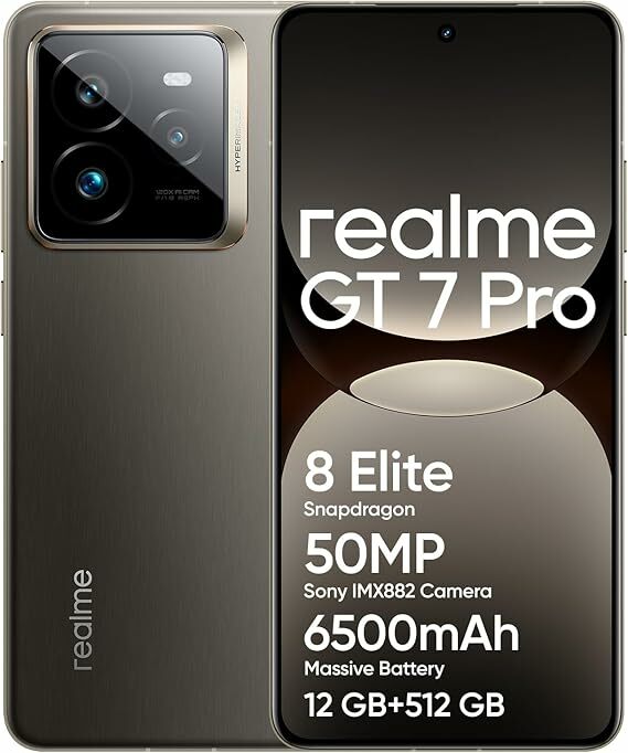 realme GT 7 Pro 5G Smartphone 12+512 GB, processador Snapdragon® 8 Elite