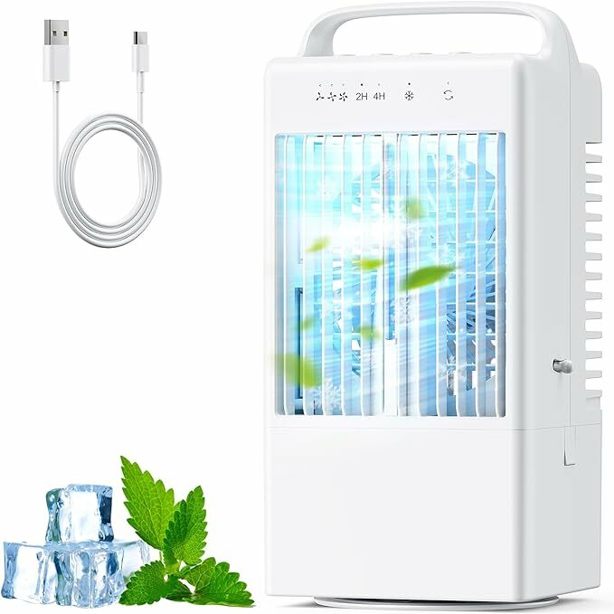 Ar condicionado portátil 4 em 1, refrigerador de ar com tanque de 900 ml