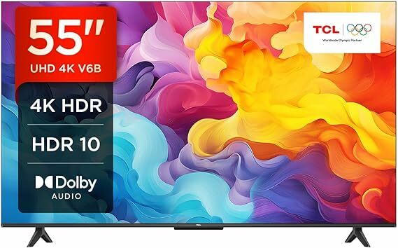 TCL 55V6B 55" 4K Ultra HD, HDR TV, Smart TV Powered by Google TV
