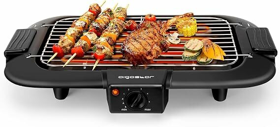 Aigostar Churrasco elétrico portátil, 2000 W