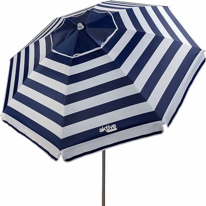 Aktive 62224 - Guarda-sol de praia grande, Ø 200 cm