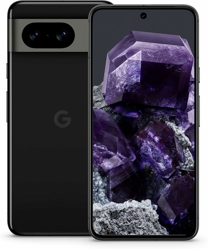 Google Pixel 8 - Smartphone Android livre com câmara Pixel avançada, bateria com autonomia de 24 horas e poderosas funções de segurança - Obsidiana, 256 GB