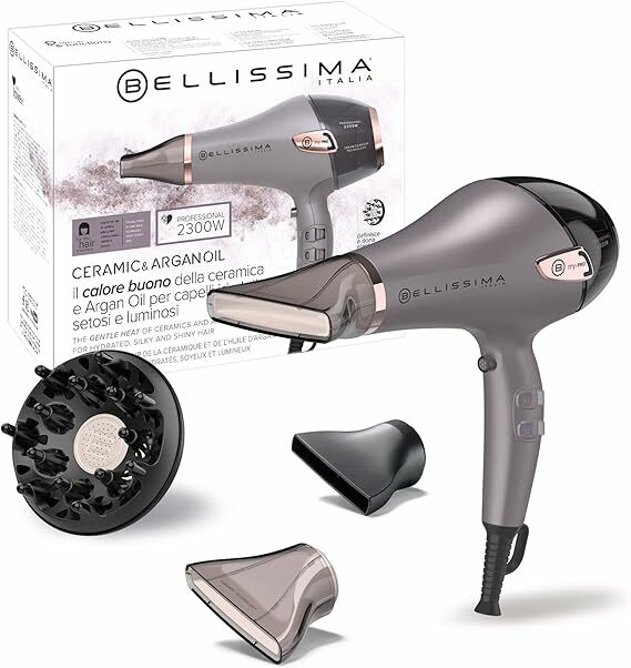 Bellissima Ceramic & Argan Oil, secador de cabelo profissional