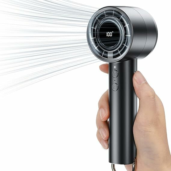 JATEKA Ventilador de mão, mini ventilador com 5 velocidades