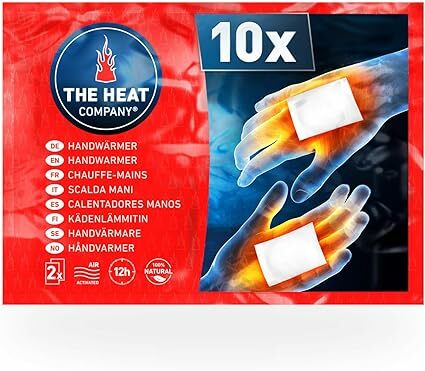 THE HEAT COMPANY Aquecedores mãos - 10 ou 40 pares, 12 horas de calor
