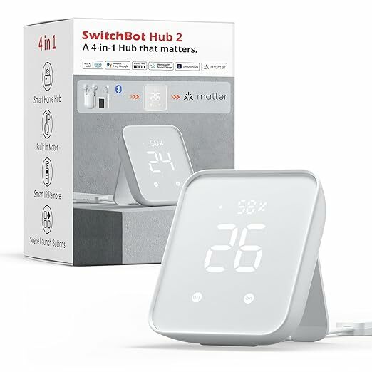 SwitchBot Hub 2, termómetro higrómetro WiFi