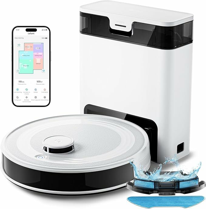 LEFANT Robot aspirador e máquina de lavar M2S Pro