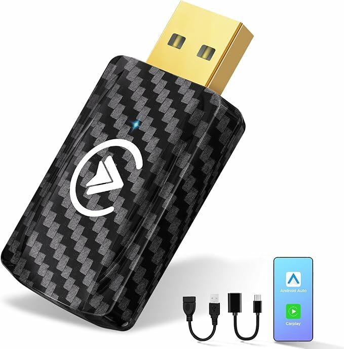 MSXTTLY Adaptador sem fios CarPlay e Android Auto SMT-AC01