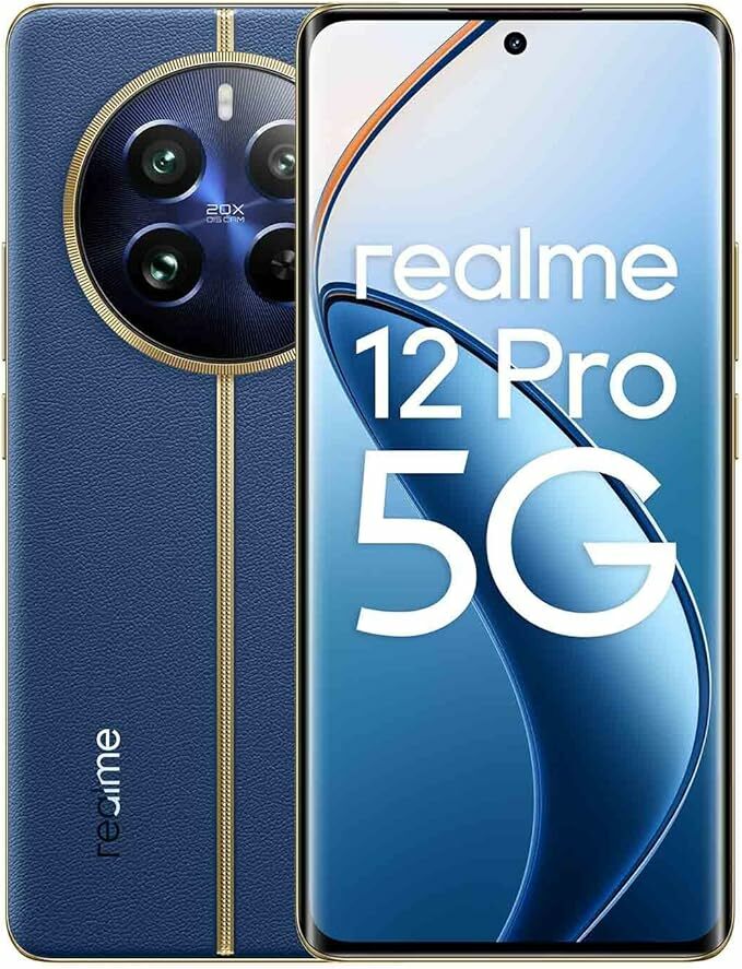 Realme Telemóvel 12 Pro 5G 8 256 GB, câmara para retratos com teleobjetiva