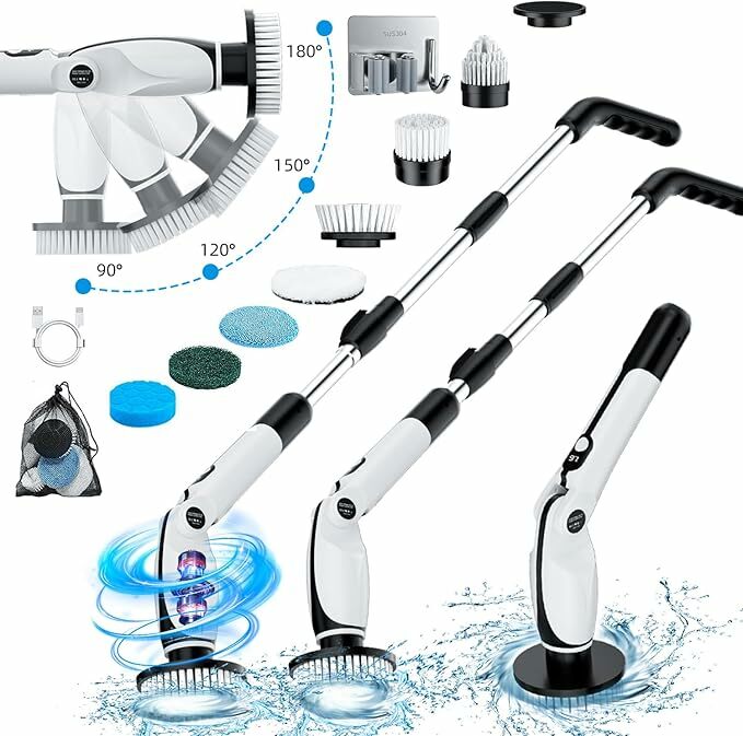 Escova elétrica limpeza casa