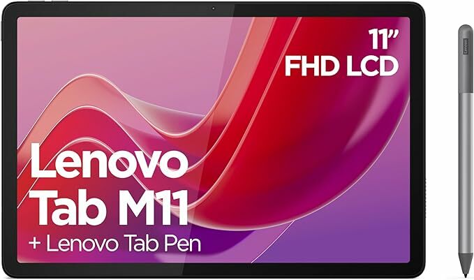Lenovo Tablet Tab M11, ecrã tátil de 11 polegadas, MediaTek G88, 4 GB de RAM, 128 GB