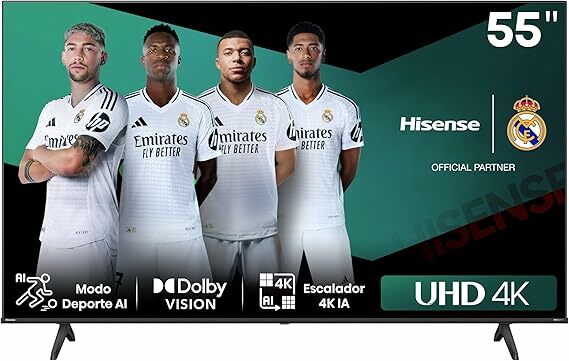 Hisense 55E6NT- UHD 4K, VIDAA Smart TV, 55 polegadas, visão Dolby