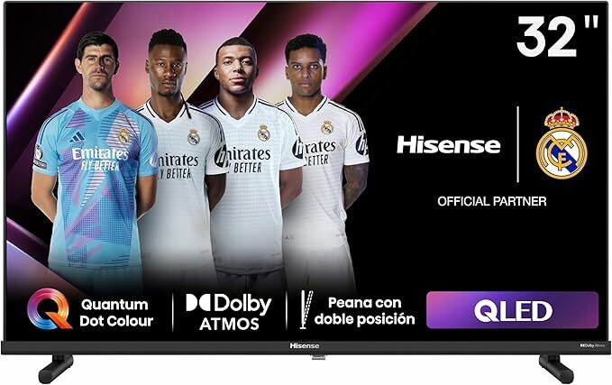 Hisense 32A5NQ - QLED TV, 32 polegadas, Dolby Atmos