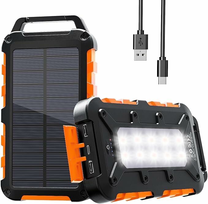 Carregador solar 26800 mAh, Solar Power Bank PD15