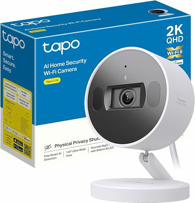 Tapo C125 - Câmara de segurança Wi-Fi resolução 2k QHD