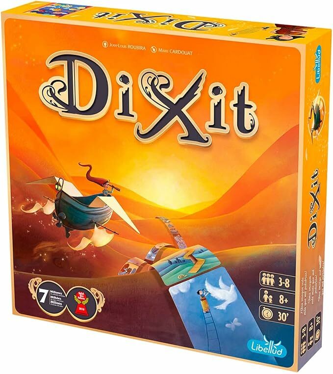 Libellud Dixit Classic Jogo de mesa de imaginação e criatividade vencedor de vários prémios, a partir de 8 anos, de 3 a 8 jogadores