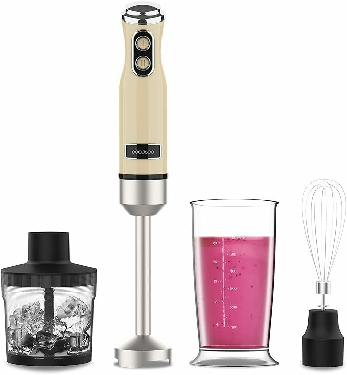 Cecotec Liquidificadora manual Power RetroYellow