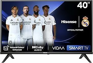 Hisense 40A4N - Smart TV HD de 40 polegadas, TV com modo de jogo, desportos IA