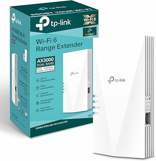 TP-Link Amplificador repetidor WiFi 6 RE700X AX3000