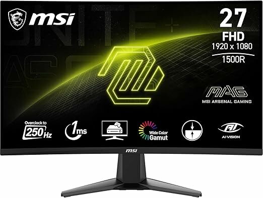 MSI mag 27C6F Monitor curvo Gaming FHD de 27"