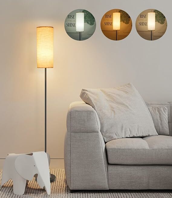 candeeiro de pé moderno com 3 temperaturas de co