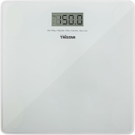 TriStar WG-2419 Balança de design ultraplano e vidro de segurança temperado
