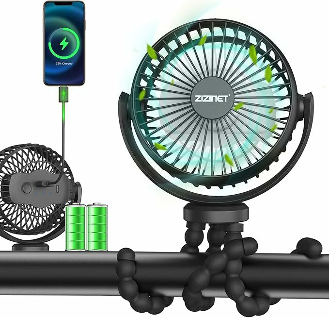 ZIZINET Ventoinha portátil, 5200 mAh