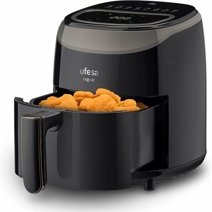 Ufesa Jaguar Fritadeira de ar sem óleo de 3,5 l, 8 programas, 1200 W