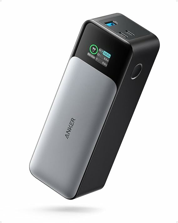 Anker Power Bank Carregamento rápido 737, carregador portátil de 24.000 mAh e 3 portas