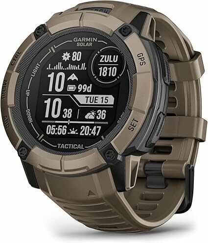 Garmin Instinct 2X Solar tátical, relógio inteligente com GPS resistente à água