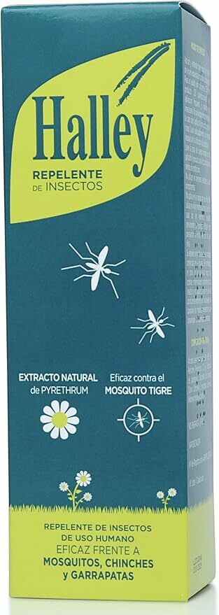 HALLEY Repelente de insetos, 150 ml, proteção eficaz contra mosquitos e carraças