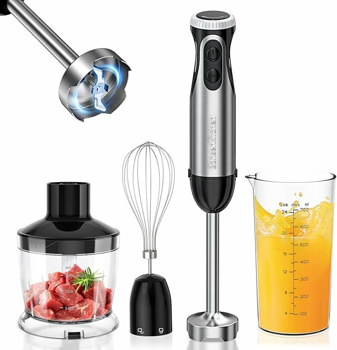 Bonsenkitchen Misturadora de mão multifuncional 4 em 1