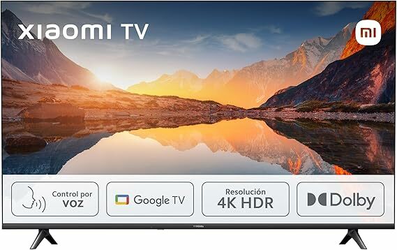 Xiaomi TV A 2025 43" Smart TV 4K HDR, Google TV, controlo de voz, Dolby