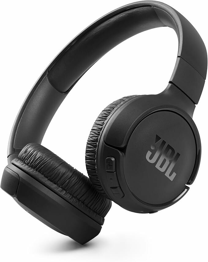 JBL Tune 510 BT Auriculares sem fios on-ear com tecnologia Bluetooth, leves, confortáveis e dobráveis, até 40 h de bateria
